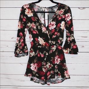 Floral Forever 21 Romper